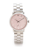  Shop Authentic Marc Jacobs Baker Pink Dial Silver Steel Strap Watch for Women - MBM3280 - Luxxuri