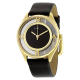  Shop Authentic Marc Jacobs Tether Black Dial Black Leather Strap Watch for Women - MBM1376 - Luxxuri
