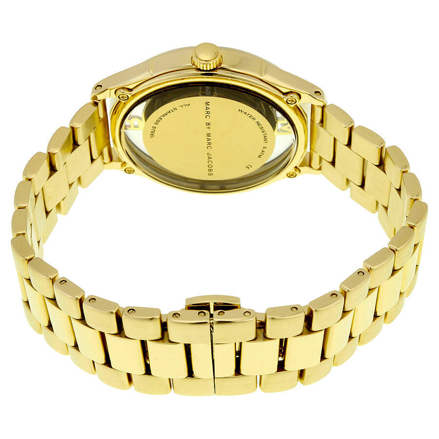  Shop Authentic Marc Jacobs Marc Tether Transparent Gold Dial Gold Steel Strap Watch for Women - MBM3413 - Luxxuri