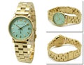  Shop Authentic Marc Jacobs Baker Mint Green Dial Gold Steel Strap Watch for Women - MBM3284 - Luxxuri