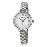  Shop Authentic Marc Jacobs Sally White Dial Silver Steel Strap Watch for Women - MBM8642 - Luxxuri