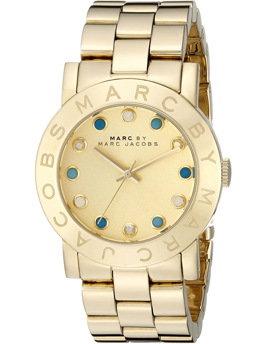  Shop Authentic Marc Jacobs Amy Dexter Gold Dial Gold Steel Strap Watch for Women - MBM3215 - Luxxuri