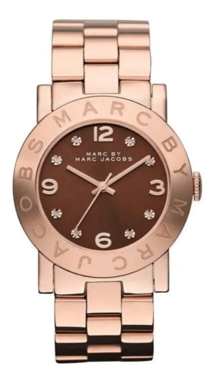  Shop Authentic Marc Jacobs Amy Brown Dial Rose Gold Steel Strap Watch for Women - MBM3167 - Luxxuri