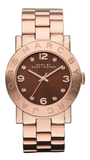  Shop Authentic Marc Jacobs Amy Brown Dial Rose Gold Steel Strap Watch for Women - MBM3167 - Luxxuri