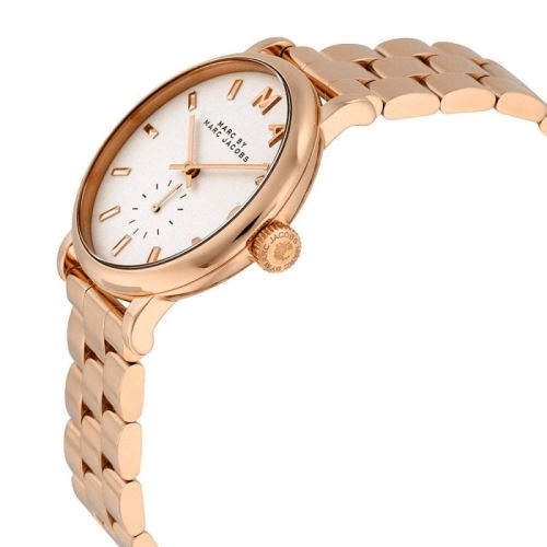  Shop Authentic Marc Jacobs Baker White Dial Rose Gold Steel Strap Watch for Women - MBM3248 - Luxxuri