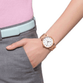  Shop Authentic Marc Jacobs Baker White Dial Rose Gold Steel Strap Watch for Women - MBM3244 - Luxxuri
