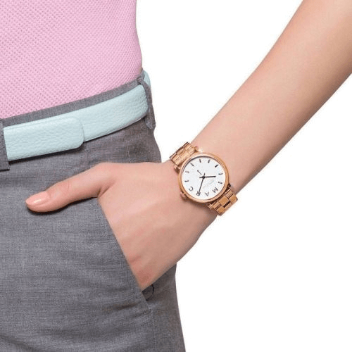  Shop Authentic Marc Jacobs Baker White Dial Rose Gold Steel Strap Watch for Women - MBM3244 - Luxxuri