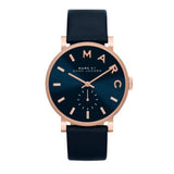  Shop Authentic Marc Jacobs Baker Navy Blue Dial Navy Blue Leather Strap Watch for Women - MBM1329 - Luxxuri