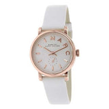 Shop Authentic Marc Jacobs Baker White Dial White Leather Strap Watch for Women - MBM1284 - Luxxuri