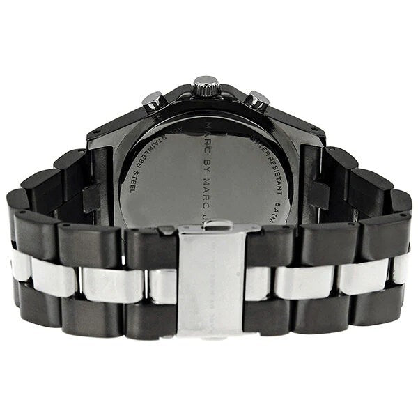  Shop Authentic Marc Jacobs Blade Chronograph Black Dial Two Tone Steel Strap Watch for Women - MBM3179 - Luxxuri