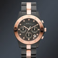 Marc Jacobs Blade Chronograph Grey Dial Two Tone Steel Strap Watch for Women - MBM3180