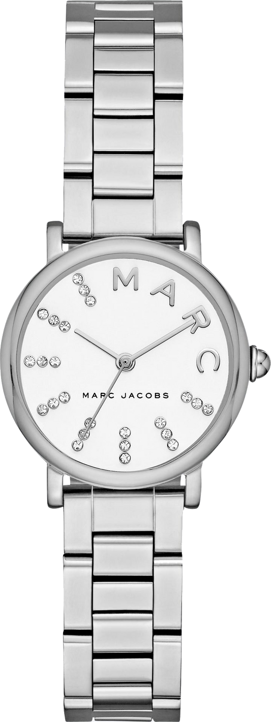 Marc Jacobs Roxy White Dial Silver Steel Strap Watch for Women - MJ3568
