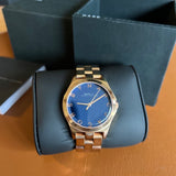  Shop Authentic Marc Jacobs Henry Blue Dial Rose Gold Steel Strap Watch for Women - MBM3213 - Luxxuri