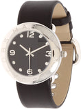  Shop Authentic Marc Jacobs Amy Black Dial Black Leather Strap Watch for Women - MBM1140 - Luxxuri