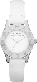  Shop Authentic Marc Jacobs Mini Blade White Dial White Leather Strap Watch for Women - MBM1206 - Luxxuri