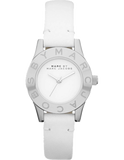  Shop Authentic Marc Jacobs Mini Blade White Dial White Leather Strap Watch for Women - MBM1206 - Luxxuri