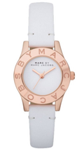  Shop Authentic Marc Jacobs Mini Blade White Dial White Leather Strap Watch for Women - MBM1207 - Luxxuri