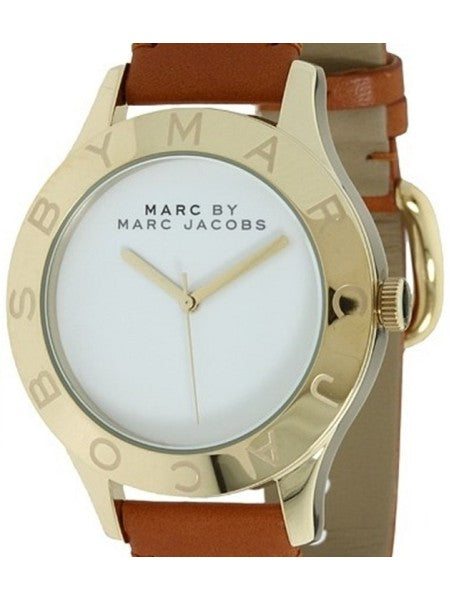  Shop Authentic Marc Jacobs Blade White Dial Brown Leather Strap Watch for Women - MBM1218 - Luxxuri