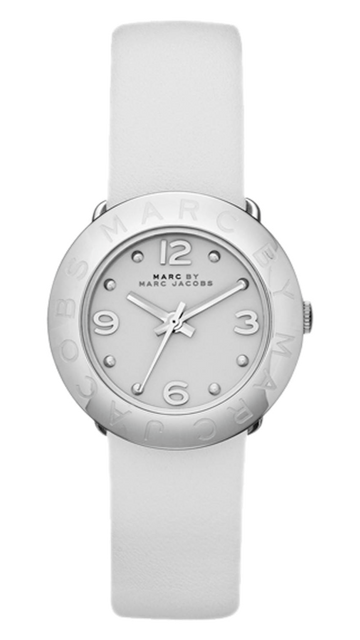  Shop Authentic Marc Jacobs Blade White Dial White Leather Strap Watch for Women - MBM1223 - Luxxuri