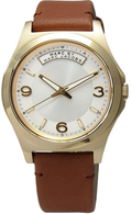  Shop Authentic Marc Jacobs Baby Dave White Dial Brown Leather Strap Watch for Women - MBM1261 - Luxxuri