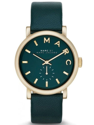  Shop Authentic Marc Jacobs Baker Green Dial Green Leather Strap Watch for Women - MBM1268 - Luxxuri