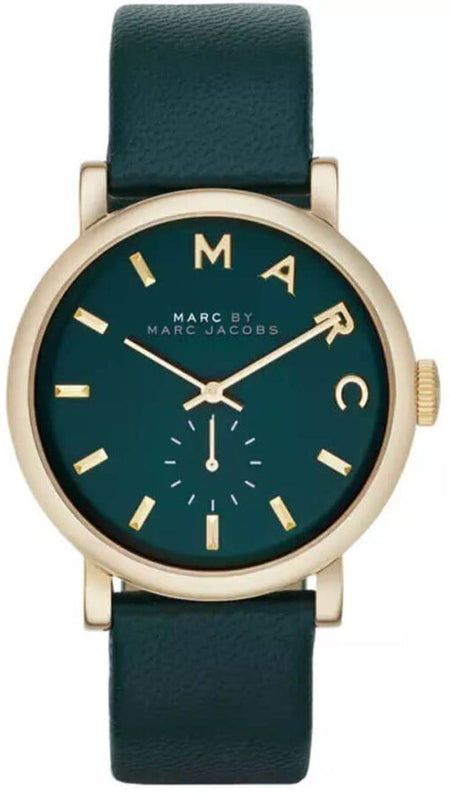  Shop Authentic Marc Jacobs Baker Green Dial Green Leather Strap Watch for Women - MBM1268 - Luxxuri