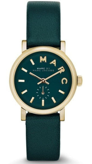  Shop Authentic Marc Jacobs Baker Mini Green Dial Green Leather Strap Watch for Women - MBM1272 - Luxxuri