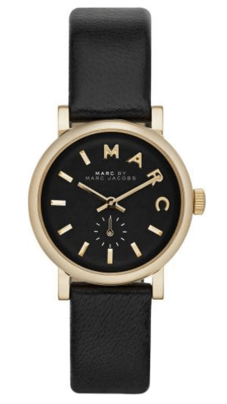  Shop Authentic Marc Jacobs Baker Black Dial Black Leather Strap Watch for Women - MBM1273 - Luxxuri