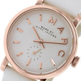  Shop Authentic Marc Jacobs Baker White Dial White Leather Strap Watch for Women - MBM1284 - Luxxuri