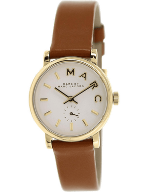  Shop Authentic Marc Jacobs Baker White Dial Brown Leather Strap Watch for Women - MBM1317 - Luxxuri