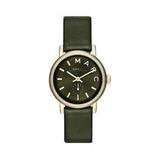  Shop Authentic Marc Jacobs Baker Olive Dial Olive Leather Strap Watch for Women - MBM1330 - Luxxuri