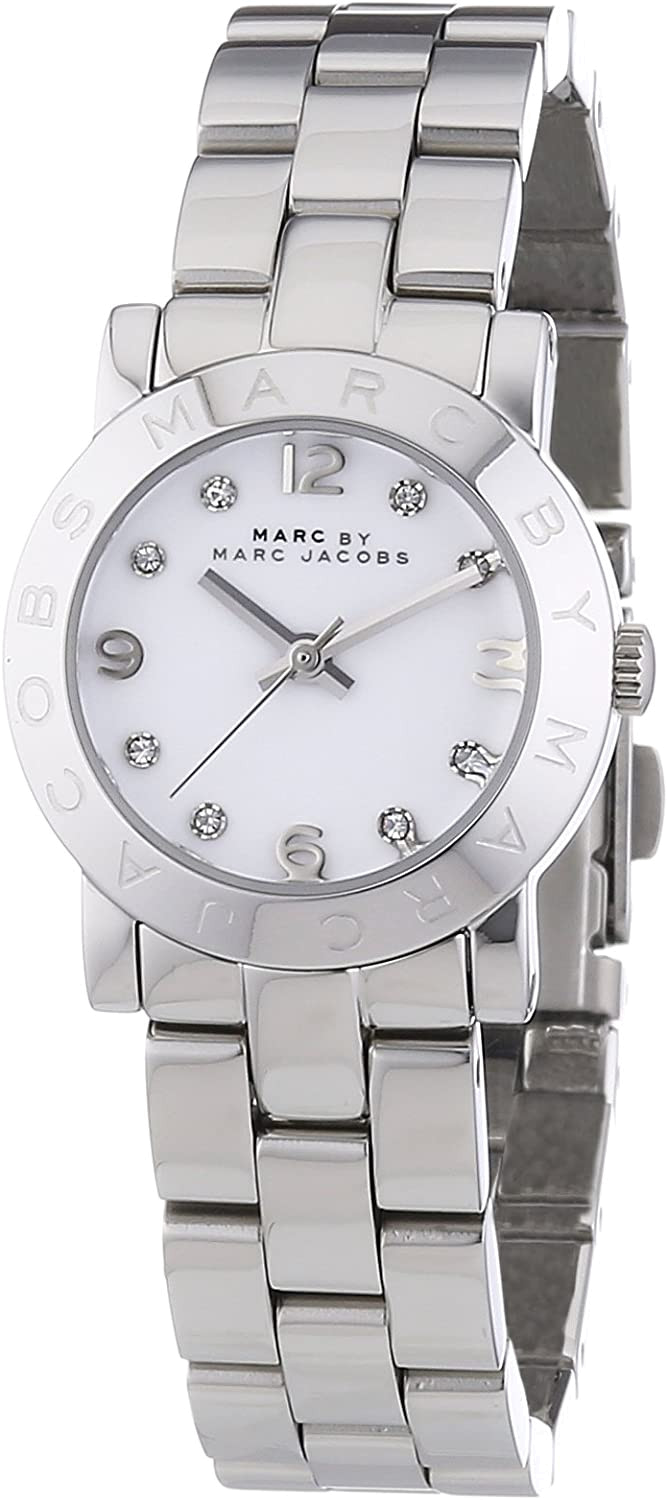  Shop Authentic Marc Jacobs Mini Amy White Dial Silver Steel Strap Watch for Women - MBM3055 - Luxxuri