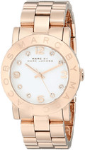  Shop Authentic Marc Jacobs Amy White Dial Rose Gold Steel Strap Watch for Women - MBM3077 - Luxxuri