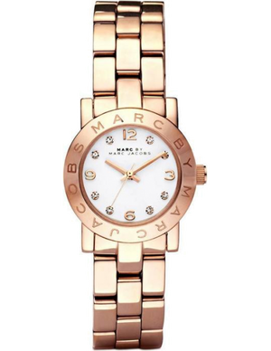  Shop Authentic Marc Jacobs Mini Amy White Dial Rose Gold Steel Strap Watch for Women - MBM3078 - Luxxuri