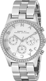  Shop Authentic Marc Jacobs Henry Chronograph Silver Dial Silver Steel Strap Watch for Women - MBM3104 - Luxxuri