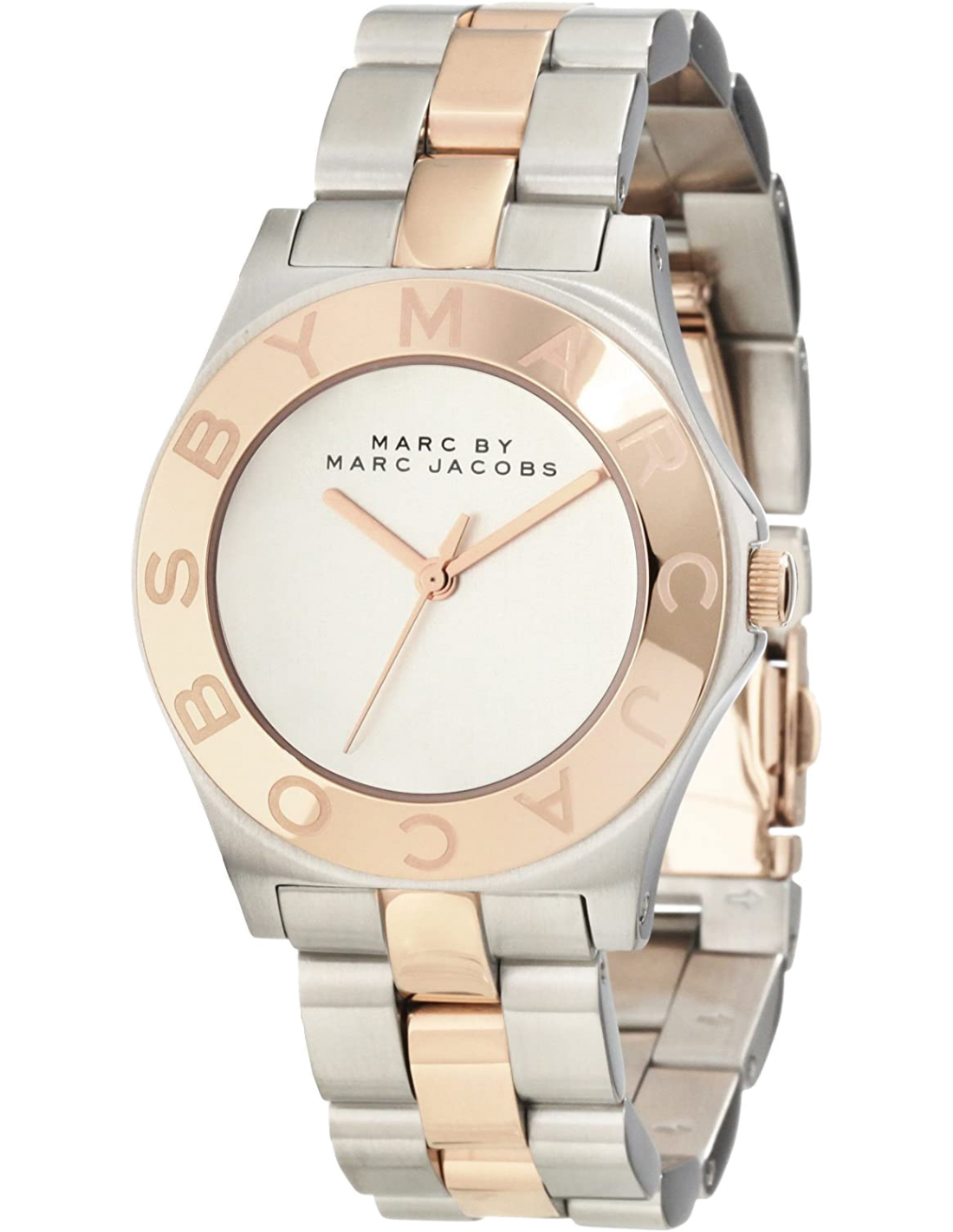  Shop Authentic Marc Jacobs Blade Silver Dial Two Tone Steel Strap Watch for Women - MBM3129 - Luxxuri