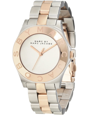  Shop Authentic Marc Jacobs Blade Silver Dial Two Tone Steel Strap Watch for Women - MBM3129 - Luxxuri