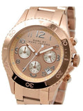  Shop Authentic Marc Jacobs Rock Chronograph Rose Gold Dial Rose Gold Steel Strap Watch for Women - MBM3156 - Luxxuri