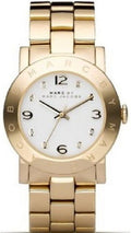  Shop Authentic Marc Jacobs Amy White Dial Gold Steel Strap Watch for Women - MBM3182 - Luxxuri