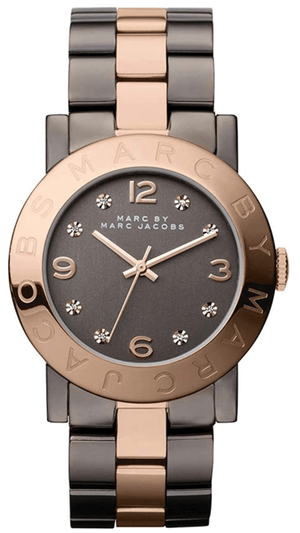  Shop Authentic Marc Jacobs Amy Grey Dial Two Tone Steel Strap Watch for Women - MBM3195 - Luxxuri