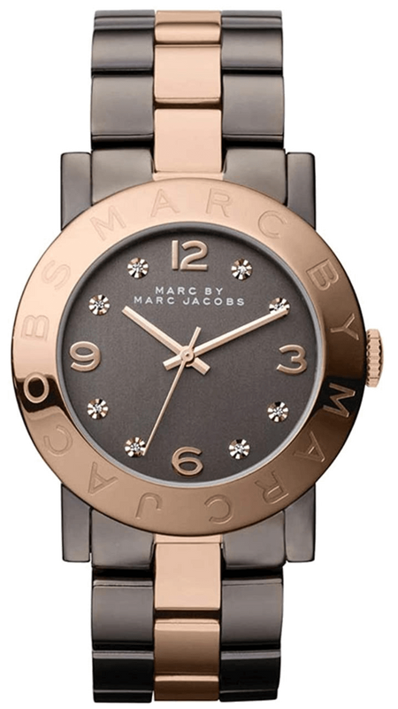  Shop Authentic Marc Jacobs Amy Grey Dial Two Tone Steel Strap Watch for Women - MBM3195 - Luxxuri