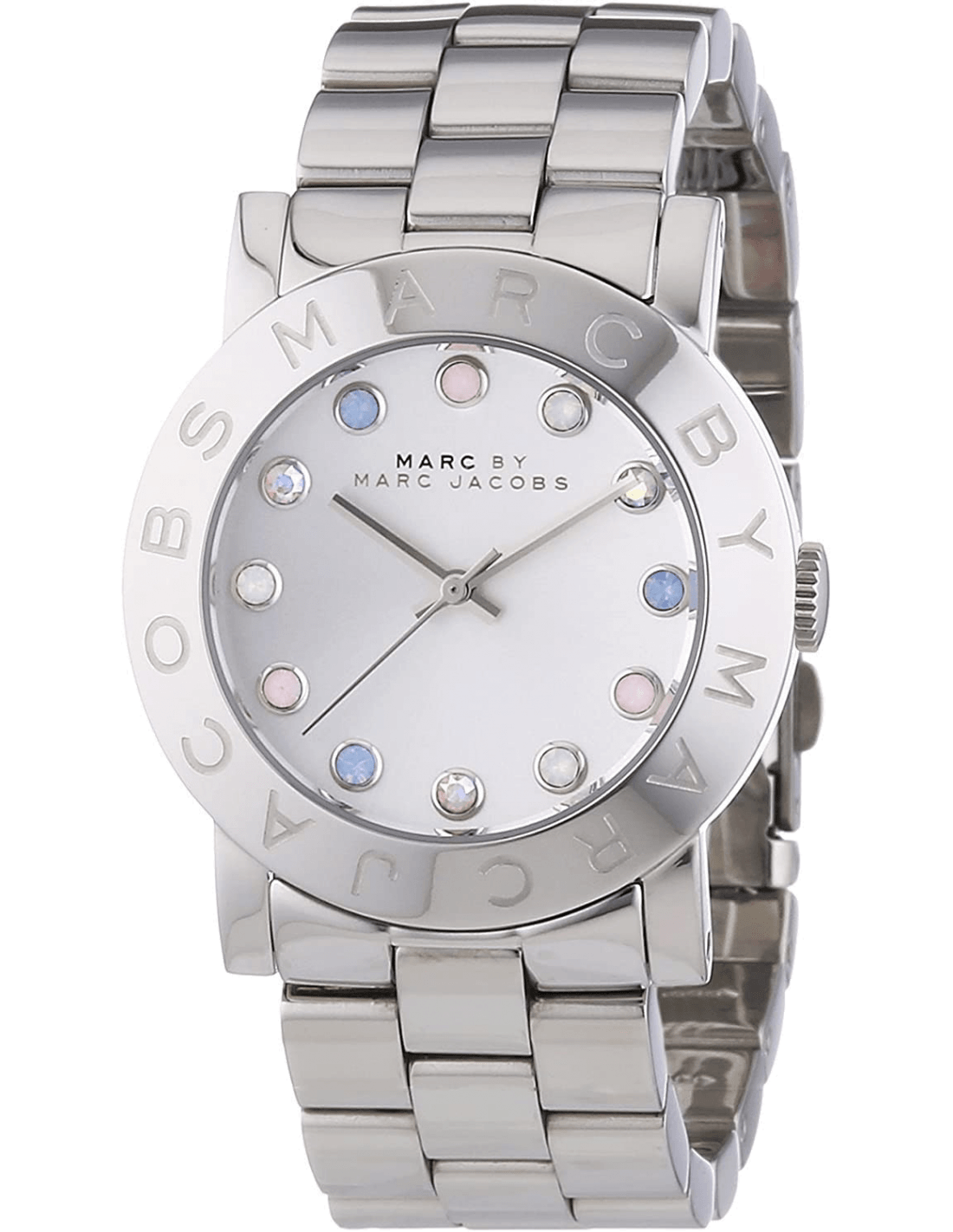  Shop Authentic Marc Jacobs Amy Dexter Silver Dial Silver Steel Strap Watch for Women - MBM3214 - Luxxuri