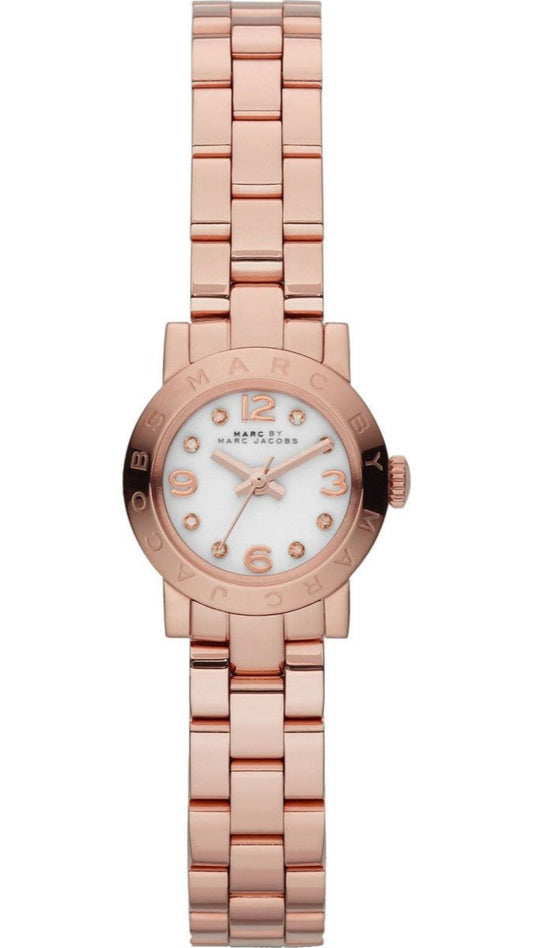  Shop Authentic Marc Jacobs Amy White Dial Rose Gold Steel Strap Watch for Women - MBM3227 - Luxxuri