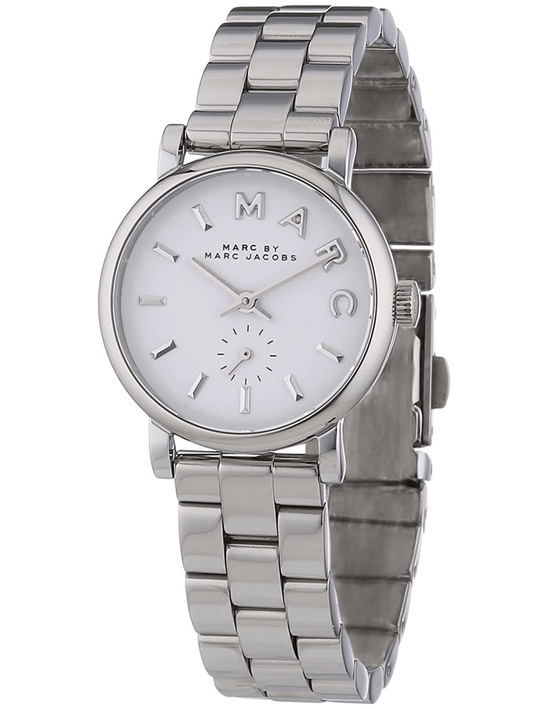  Shop Authentic Marc Jacobs Baker White Dial Silver Steel Strap Watch for Women - MBM3246 - Luxxuri