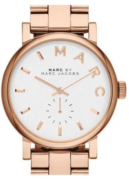  Shop Authentic Marc Jacobs Baker White Dial Rose Gold Steel Strap Watch for Women - MBM3248 - Luxxuri