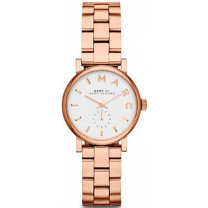  Shop Authentic Marc Jacobs Baker White Dial Rose Gold Steel Strap Watch for Women - MBM3248 - Luxxuri