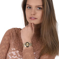 Marc Jacobs Henry Gold Dial Gold Steel Strap Watch for Women - MBM3292