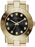  Shop Authentic Marc Jacobs Amy Glitz Black Dial Gold Steel Strap Watch for Women - MBM3334 - Luxxuri
