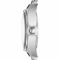 Marc Jacobs Henry Transparent Silver Dial Silver Steel Strap Watch for Women - MBM3337
