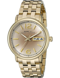  Shop Authentic Marc Jacobs Fergus Gunmetal Grey Dial Gold Steel Strap Watch for Women - MBM3429 - Luxxuri